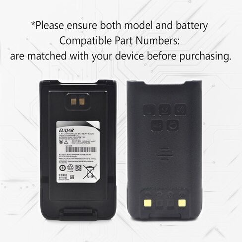 hflexgrad (2-Pack) 7.4V BL-9 استبدال بطارية ليثيوم أيون راديو ثنائية الاتجاه لـ Baofeng UV-9R/Pro/Plus GMRS-9R UV-XR UV-9G UV-82WP(T-56)، BF-T57 أجهزة الاتصال اللاسلكي in Kuwait