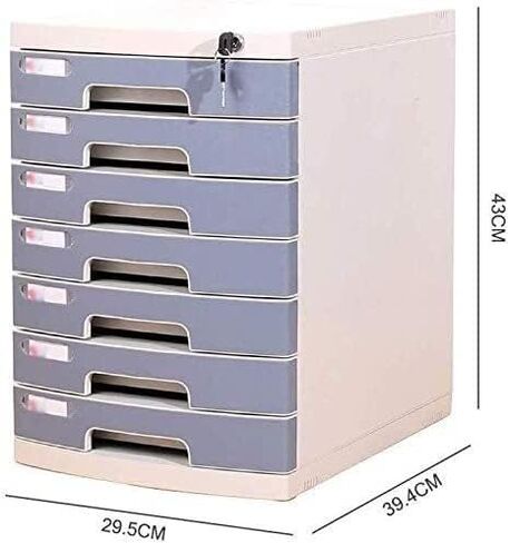 File Cabinet Can Lock Data, Office Storage Drawer, Confidential Desktop Organizer, White Small Label, Anti Tripping Plastic (A1) in Saudi Arabia
