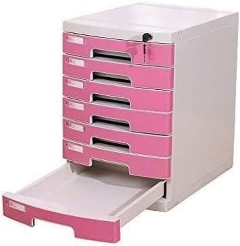 File Cabinet Can Lock Data, Office Storage Drawer, Confidential Desktop Organizer, White Small Label, Anti Tripping Plastic (A1) in Kuwait