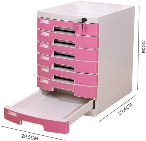 File Cabinet Can Lock Data, Office Storage Drawer, Confidential Desktop Organizer, White Small Label, Anti Tripping Plastic (A1) in Kuwait