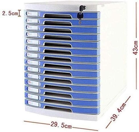 File Cabinet Can Lock Data, Office Storage Drawer, Confidential Desktop Organizer, File Anti Tripping Plastic in Saudi Arabia
