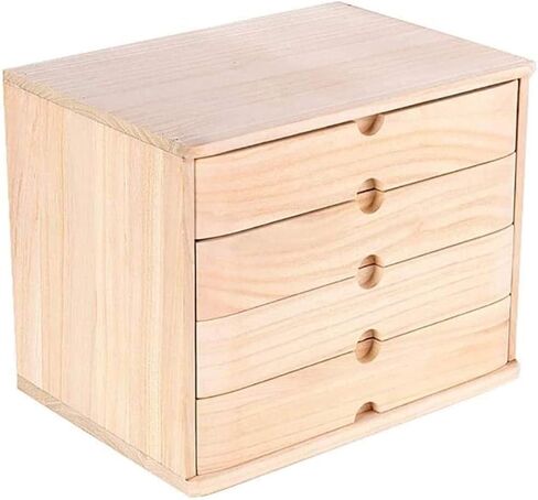 File Cabinet, Multi-Layer Desktop File Cabinet, Desktop Storage Box with Drawers, Desktop Storage Cabinet for Office Supplies (4) in Saudi Arabia
