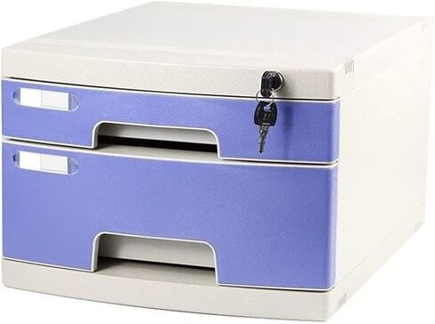 Office Desktop File Cabinet with Lock Office Plastic Combination Cabinet Sturdy Thickened Data Cabinet (2) in Saudi Arabia