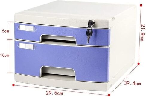 Office Desktop File Cabinet with Lock Office Plastic Combination Cabinet Sturdy Thickened Data Cabinet (2) in Saudi Arabia