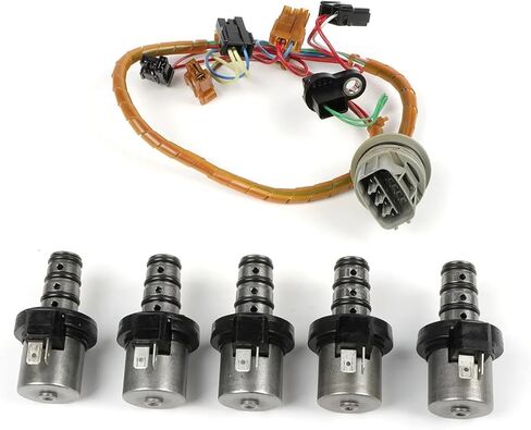 1 set of gearbox solenoid valve with wiring harness F4A41 F4A42 suitable for gearbox parts Accessories replacement in Saudi Arabia