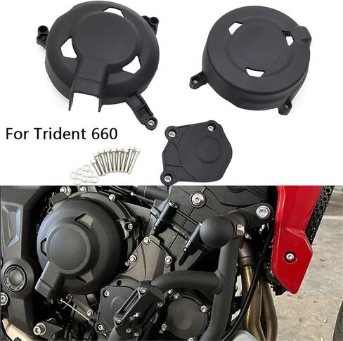 Crankcase,Crankcase Cover Fit for Trident 660 Fit for Trident 660 2021 2022 Motorcycle Part Engine Stator Side Cover Guard in Saudi Arabia
