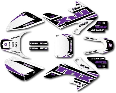 Purple Shift Graphic Kit fits Honda 04-12 CRF50 Shroud Decal CRF 50 pitbike in Saudi Arabia