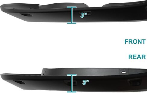 Spec-D Tuning 4PC Front + Rear Smooth Rivet Bolt On Pocket Style Fender Flares Compatible with 2022-2024 Toyota Tundra in Saudi Arabia