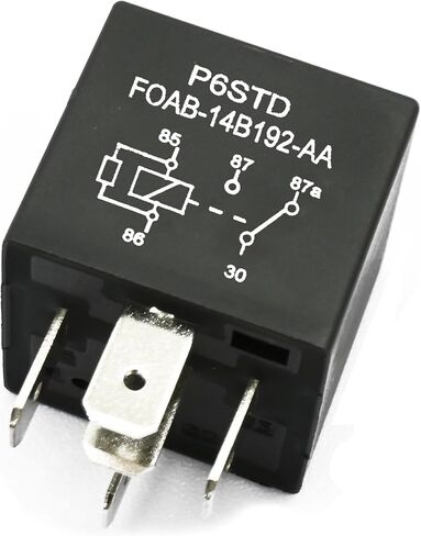 4 قطع مرحل P6Sdt Foab-14B192-Aa، مرحل 40A 12Vdc 5 Pin، بديل OEM لـ F0Ab-14B192-Aa متوافق مع Ford in Saudi Arabia
