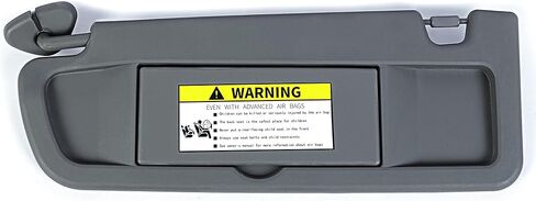 Driver Side Sun Visor Compatible with 2006 2007 2008 2009 2010 2011 Honda Civic with Mirror Left Replacement for 83280-SNA-A01ZA Dark Gray in Kuwait