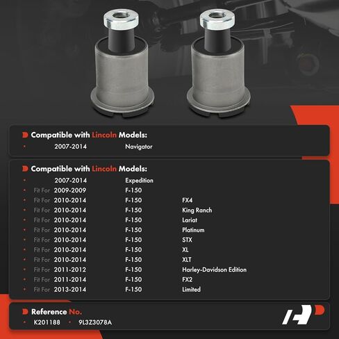 A-Premium 2 x Front Lower Forward Control Arm Bushing Kit, Compatible with Ford F-150 F150 2009-2014, Expedition 2007-2014 & Lincoln Navigator 2007-2014 in Saudi Arabia