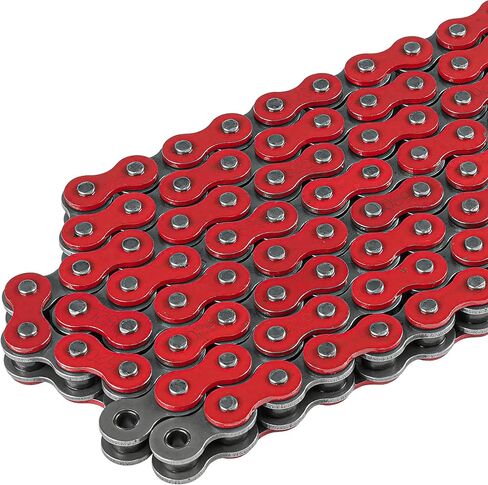 Caltric Red Drive Chain Compatible with Suzuki Lt250Ef Quadrunner 250 2X4 1985 1986 / Lt230S Quadsport 230 2X4 1985-1988 in Saudi Arabia