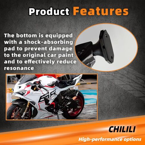 Update Stealth Mirrors for Kawasaki Ninja ZX-6R ZX6R ZX636 2019-2025 accessories stealth mirrors Wind wing rearview made of CNC Aluminum Angle adjustable in Kuwait