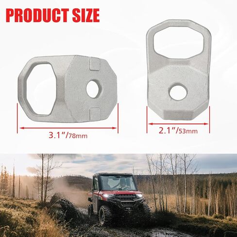 حلقات Max D من Lock and Ride مصنوعة من الفولاذ عالي التحمل مكونة من قطعتين متوافقة مع Polaris Ranger/Xpedition XD 1500 2024-2025 استبدال 2889620 2890894 in Saudi Arabia