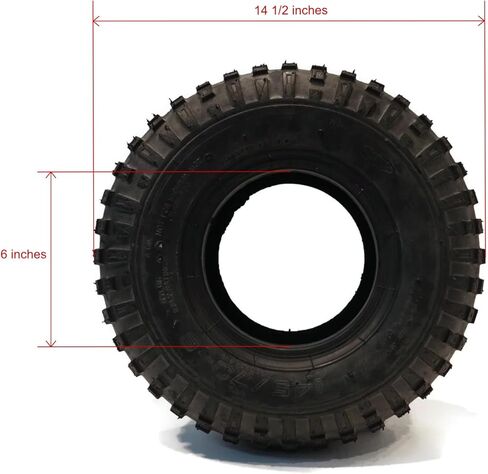 The ROP Shop Tubeless Knobby Tire 145/70-6 for Coleman CT100U, CT200U Trail Mini Bike, Gas in Saudi Arabia