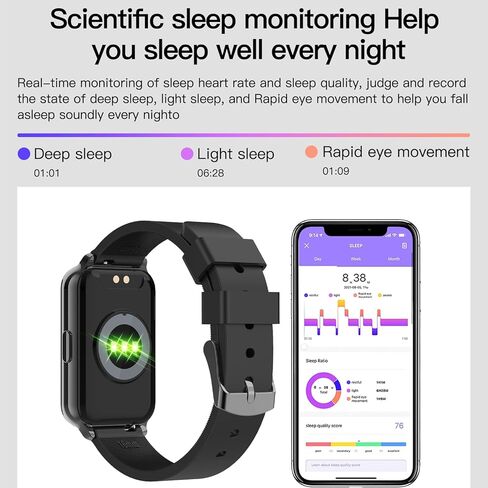 Bctemno Smart Watch Smart Watches for Women(Answer/Make Call), Watch for Men1.7 Smartwatch Fitness Tracker for Android and iOS Phones with Heart Rate Sleep Tracking, 28 Sport Modes, Blood Oxygen in Saudi Arabia