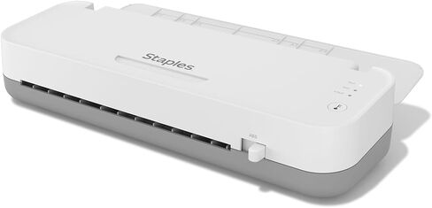 Staples Thermal Laminator Machine, 9.5 Inch W, Dual-Function Hot & Cold Laminating, Office Presentation Supplies, White/Gray in Saudi Arabia