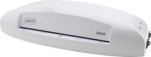 Staples Thermal Laminator Machine, 9.5 Inch W, Dual-Function Hot & Cold Laminating, Office Presentation Supplies, White/Gray in Saudi Arabia
