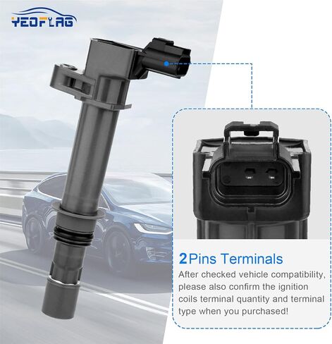 Ignition Coil Pack DG511 Pack of 8 Compatible With Ford 2005-2008 Mustang V8 4.6L Replacement for C1541 FD508 in Kuwait