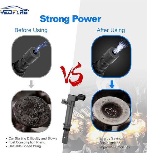 Ignition Coil Pack DG511 Pack of 8 Compatible With Ford 2005-2008 Mustang V8 4.6L Replacement for C1541 FD508 in Kuwait