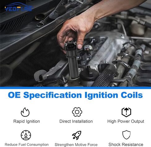 Ignition Coil Pack DG511 Pack of 8 Compatible With Ford 2005-2008 Mustang V8 4.6L Replacement for C1541 FD508 in Kuwait