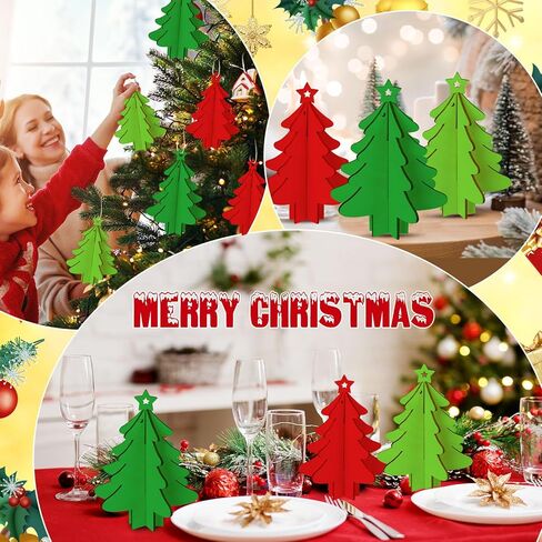 Chunful 36 Pcs DIY Christmas Wood Crafts to Paint 3D Unfinished Wooden Ornaments Christmas Hanging Cutouts Blank Hollow Wood Gingerbread Man Holiday Wooden Slice for Xmas Tree Decorations in Saudi Arabia