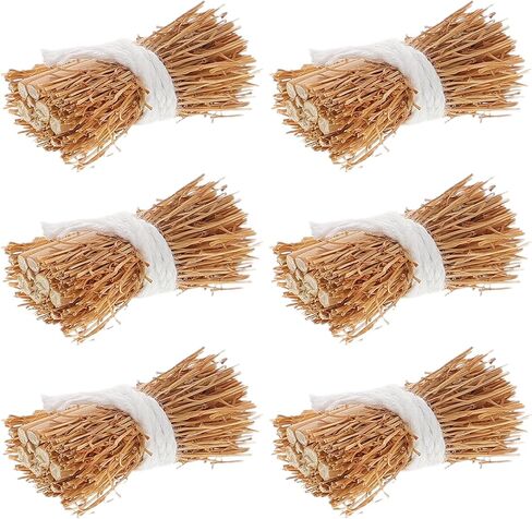 SUPVOX 6pcs Mini Hay Bale S, 1. 57 Inch Handcrafted Decorative Haystacks for Dollhouse, Crafts, Farm and Autumn Harvest Table Decorations in Kuwait