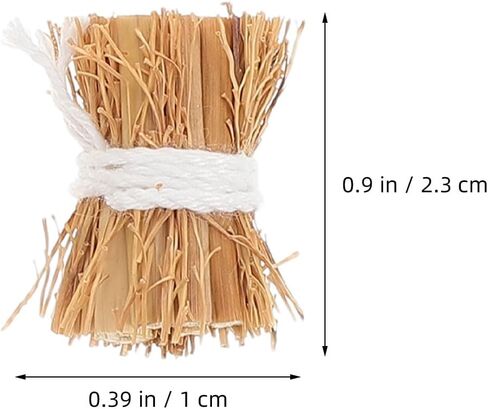SUPVOX 6pcs Mini Hay Bale S, 1. 57 Inch Handcrafted Decorative Haystacks for Dollhouse, Crafts, Farm and Autumn Harvest Table Decorations in Kuwait
