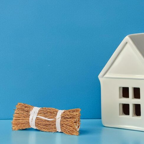 6 قطع من SUPVOX Mini Hay Bale S، 1. أكوام قش مزخرفة مصنوعة يدويًا مقاس 1.57 سم لبيت الدمى والحرف اليدوية والمزرعة وديكورات طاولات حصاد الخريف in Kuwait