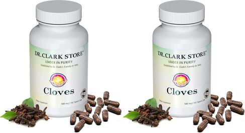 Dr Clark Store Cloves Vegetarian, 500 مجم، 102 كبسولة تابيوكا - تساعد في الحفاظ على أداء الكبد والدورة الدموية in Kuwait