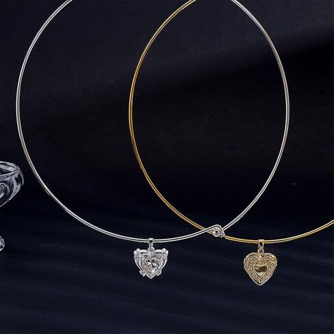 UNICRAFTALE 6Pcs 2 Colors 5.71 inch Wire Wrap Collar Necklaces for Women Golden Choker Necklaces Platinum Open Choker Necklace Metal Plain Chocker Collar Necklace for DIY Jewelry Making in Saudi Arabia