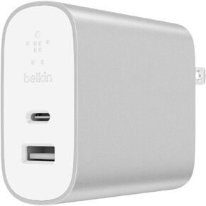 شاحن حائط USB-C بقدرة 27 واط من Belkin (شاحن USB-PD Iphone USB-C لهاتف Iphone 11، Pro، Max، XS، Max، XR، X، 8، Plus والمزيد) شاحن USB-C سريع لهاتف Iphone، شاحن حائط in Kuwait