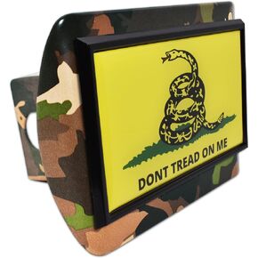 Elektroplate Don't Tread On Me Gadsden Flag All Metal Black Hitch Cover for Trucks and SUVs | Fits Standard 2" Trailer Hitch Receivers | Premium Weatherproof in Saudi Arabia
