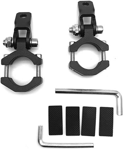 Motorcycle Spotlight Bracket, 2PCS Headlight Holder, Heavy-Duty Tube Clamp Mounting Bracket for 20mm-32mm ATV UTV Roll Bar (0.78-1.25 inch) in Saudi Arabia