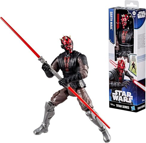 STAR WARS Titan Series Darth Maul, 12-Inch Action Figure & 2 Accessories, Toys for Boys & Girls Ages 4+ in Saudi Arabia
