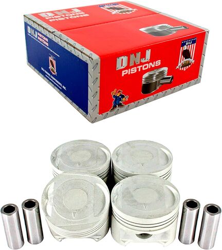 DNJ P128.20 مجموعة المكبس كبيرة الحجم لـ 1993-1996 ميتسوبيشي مايتي ماكس 2.4L L4 8V SOHC 2351cc in Saudi Arabia