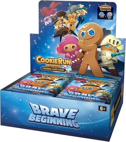 لعبة بطاقات التداول CookieRun: عرض معزز للبداية الشجاعة | 2 لاعب TCG تنافسي | تتضمن 28 عبوة معززة مع 9 بطاقات لكل منها in Kuwait