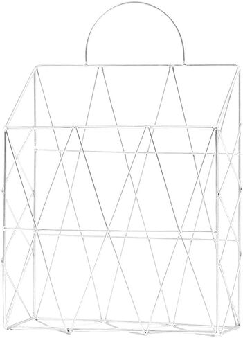 and Convenient Wrought Iron Metal Grid Bookshelf Book Stand Desktop Decoration File and Book Organizer(Black) in Saudi Arabia
