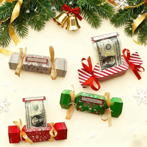 4 Pcs Christmas Surprise Money box, Money box, Four Different color Surprise Gift, Boxes DIY Fun Holiday Cash, for Girls Boys Mom Dad Friends in Saudi Arabia