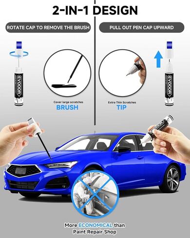 Platinum White Pearl(NH-883P) Touch Up Paint Compatible with Acura Exact Match 2 in 1 Touch up Paint for Chips and Nicks Repair with 2pcs Disposable Micro Applicators in Kuwait