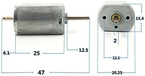 Mabuchi FK-130SH-09450 موتور تيار مستمر 12 فولت-24 فولت عمود مزدوج كهربائي 130 محرك محرك المحرك FK 130SH عالية دورة في الدقيقة 15000 دورة في الدقيقة لعبة تعمل بالريموت سيارة قارب in Kuwait