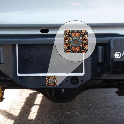 Hitch Cover Fits for 2-Inch Hitch,Colorful Mural of A Pitbull On A Brick Wall Rubber Trailer Hitch Cover Tube Plug Insert,Car Exterior Accessories, Receiver Tube Hitch Plug in Saudi Arabia