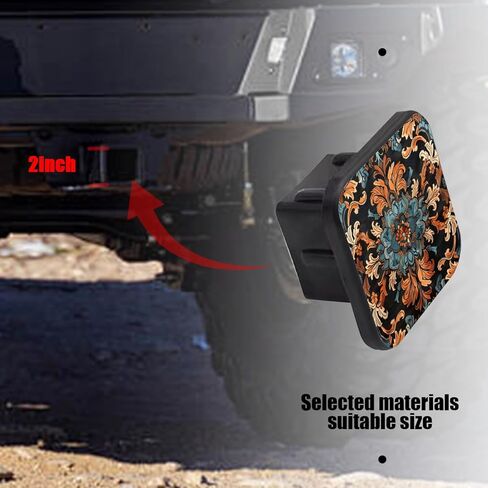 Hitch Cover Fits for 2-Inch Hitch,Colorful Mural of A Pitbull On A Brick Wall Rubber Trailer Hitch Cover Tube Plug Insert,Car Exterior Accessories, Receiver Tube Hitch Plug in Saudi Arabia