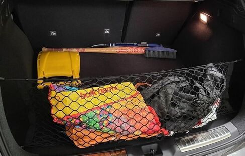 Rear Trunk Organizer Cargo Net for Toyota bZ4X 2023–2025 – Envelope Style Cargo Net for SUV – Premium Mesh Car Trunk Organizer Vehicle Carrier Storage – Compatible with bZ4X in Saudi Arabia