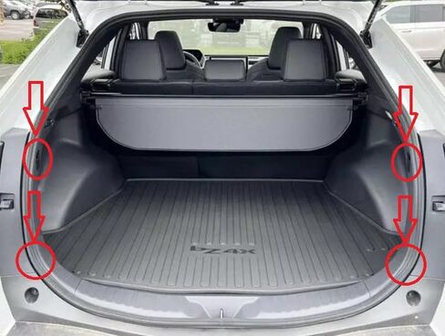 Rear Trunk Organizer Cargo Net for Toyota bZ4X 2023–2025 – Envelope Style Cargo Net for SUV – Premium Mesh Car Trunk Organizer Vehicle Carrier Storage – Compatible with bZ4X in Saudi Arabia