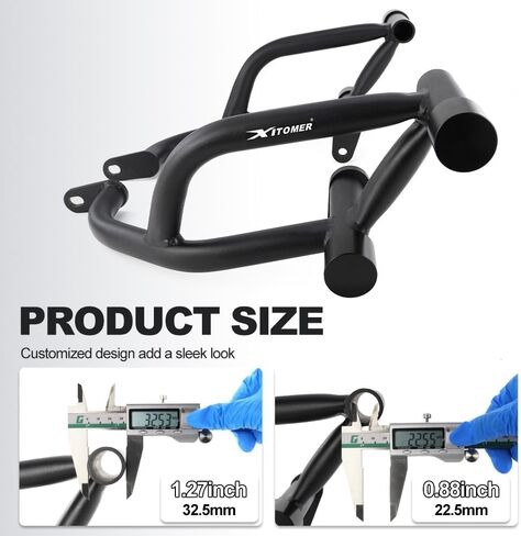 قفص تحطم Xitomer + قفص فرعي متوافق مع Ninja ZX-6R ZX636 2009-2025، واقي محرك حيلة وقفص فرعي مع أوتاد للقدم، شريط تحطم الدراجة النارية، شريط الطريق السريع، مساند القدم الخلفية in Saudi Arabia