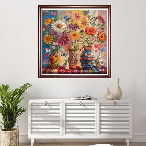 Redxing Stamped Cross Stitch Kits Full Range of Embroidery Starter Kits- Needlepoint Counted Cross Stitch Kits for Beginner Adults 11CT Printed Embroidery Kit-New York Street Scene 18x18 inchs in Saudi Arabia