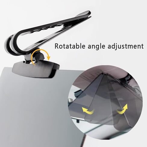 Upgraded Large Sun Visor for Car, Sun Visor Extender for CarsVersion to Block UV Adjustable Angle, Anti-Glare, Universal for Cars, Trucks, SUVs (Style1-1P) in Saudi Arabia