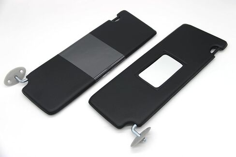 Generic Compatible with Toyota Tacoma/Hilux 1995 1996 1997 1998 1999 2000 2001 2002 2003 2004 Sun Visor Set - Black Vinyl LH RH Shade Protector in Saudi Arabia