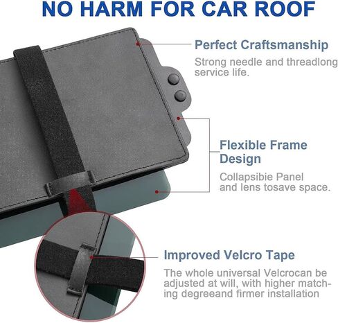 Polarized Sun Visor Extender for Car, UV400 Sun Visor Extension with Polarized Glare Protection and Side Sunshade, Anti-Glare Visor for Clearer Vision and Safe Driving -Driver Side in Saudi Arabia